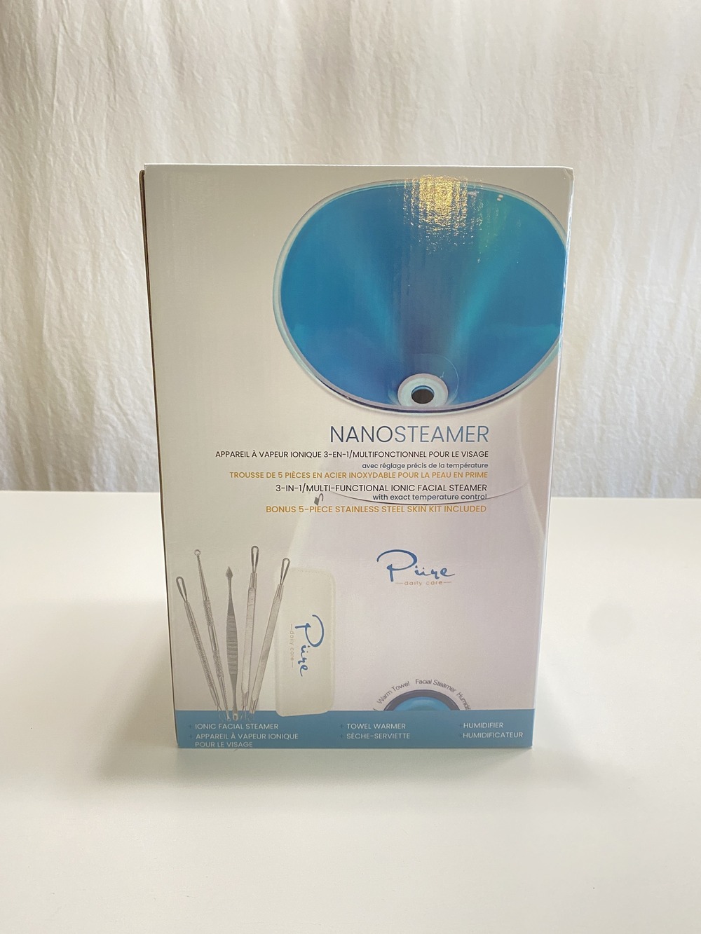 Pure NanoSteamer Facial Steamer with Towel Warmer